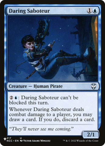 Daring Saboteur [The List] - The Mythic Store | 24h Order Processing