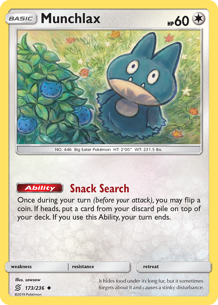 Munchlax (173/236) [Sun & Moon: Unified Minds] - The Mythic Store | 24h Order Processing
