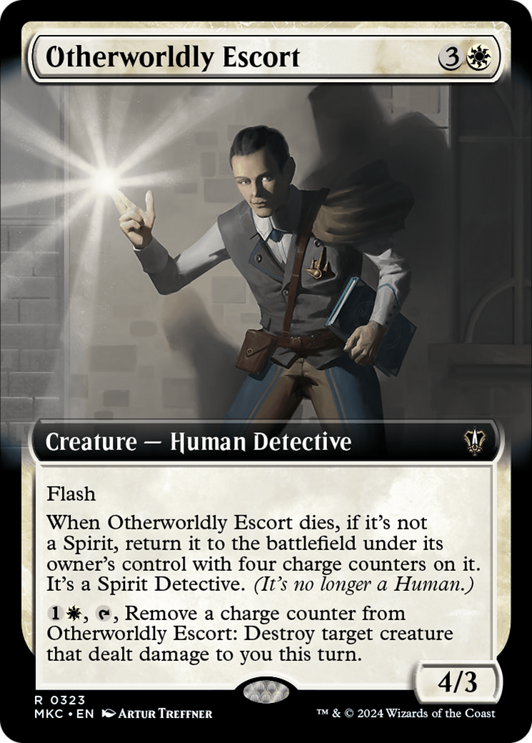 Otherworldly Escort (Extended Art) [Murders at Karlov Manor Commander] - The Mythic Store | 24h Order Processing