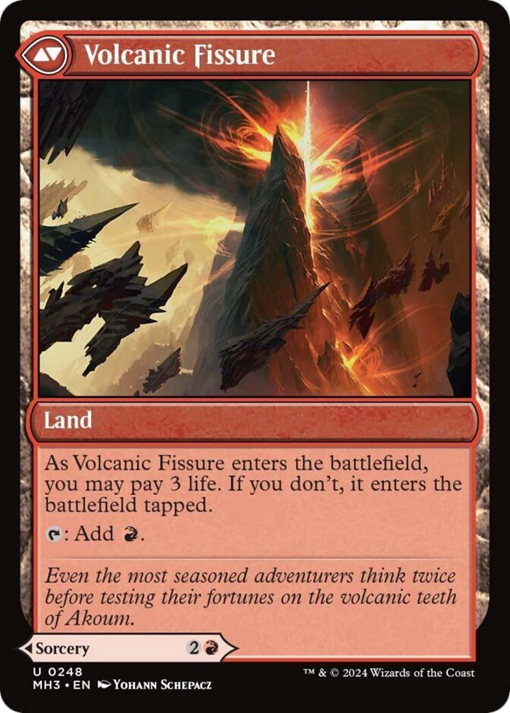 Sundering Eruption // Volcanic Fissure [Modern Horizons 3] - The Mythic Store | 24h Order Processing