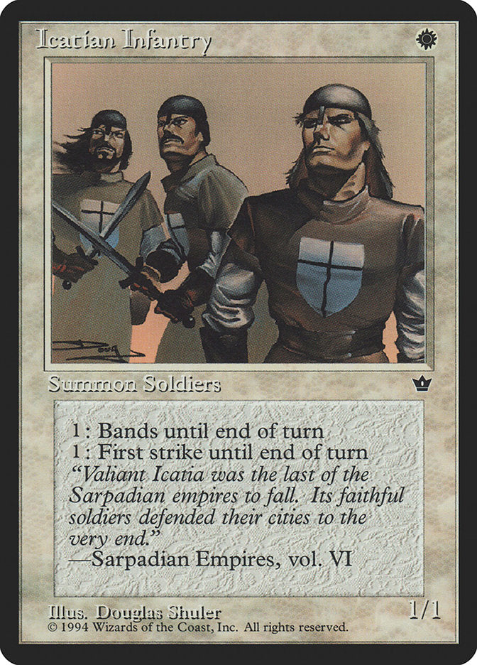 Icatian Infantry (Douglas Shuler) [Fallen Empires] - The Mythic Store | 24h Order Processing