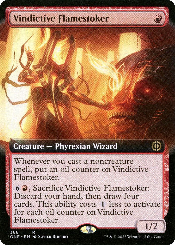 Vindictive Flamestoker (Extended Art) [Phyrexia: All Will Be One] - The Mythic Store | 24h Order Processing