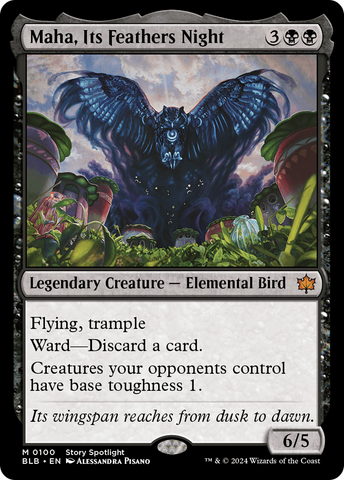 Maha, Its Feathers Night [Bloomburrow] - The Mythic Store | 24h Order Processing