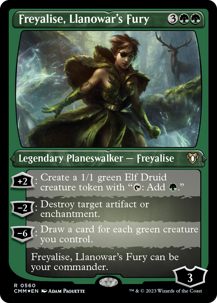 Freyalise, Llanowar's Fury (Foil Etched) [Commander Masters] - The Mythic Store | 24h Order Processing