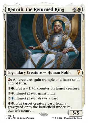Kenrith, the Returned King (White Border) [Mystery Booster 2] - The Mythic Store | 24h Order Processing