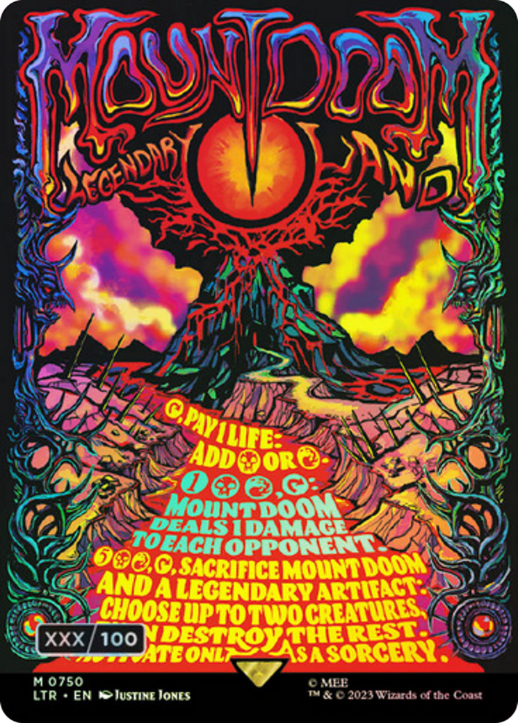 Mount Doom (Borderless Poster) (Serialized) [The Lord of the Rings: Tales of Middle-Earth] - The Mythic Store | 24h Order Processing