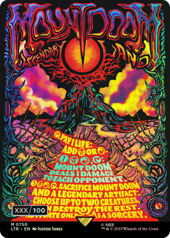 Mount Doom (Borderless Poster) (Serialized) [The Lord of the Rings: Tales of Middle-Earth] - The Mythic Store | 24h Order Processing