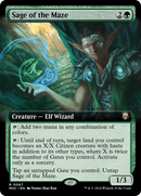 Sage of the Maze (Extended Art) (Ripple Foil) [Modern Horizons 3 Commander] - The Mythic Store | 24h Order Processing