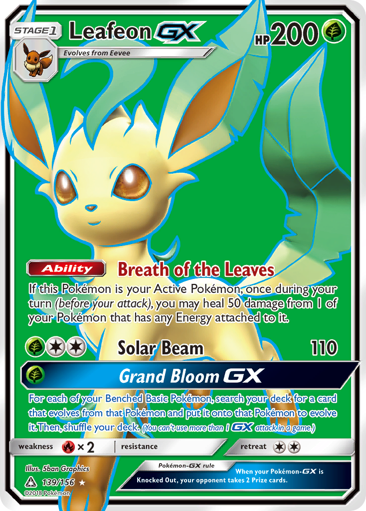 Leafeon GX (139/156) [Sun & Moon: Ultra Prism] - The Mythic Store | 24h Order Processing