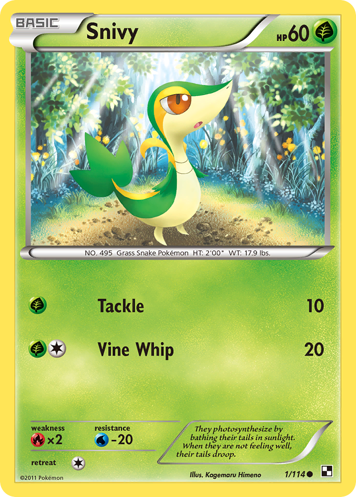 Snivy (1/114) (Cosmos Holo) [Black & White: Base Set] - The Mythic Store | 24h Order Processing