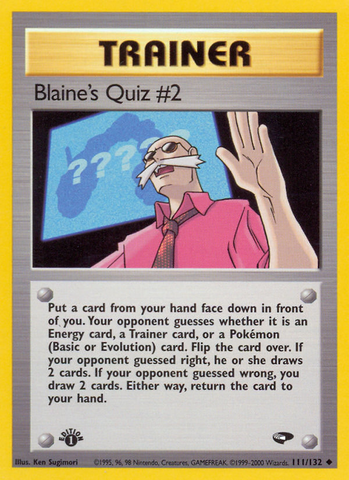 Blaine's Quiz #2 (111/132) [Gym Challenge 1st Edition] - The Mythic Store | 24h Order Processing