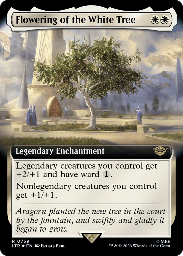 Flowering of the White Tree (Extended Art) (Surge Foil) [The Lord of the Rings: Tales of Middle-Earth] - The Mythic Store | 24h Order Processing