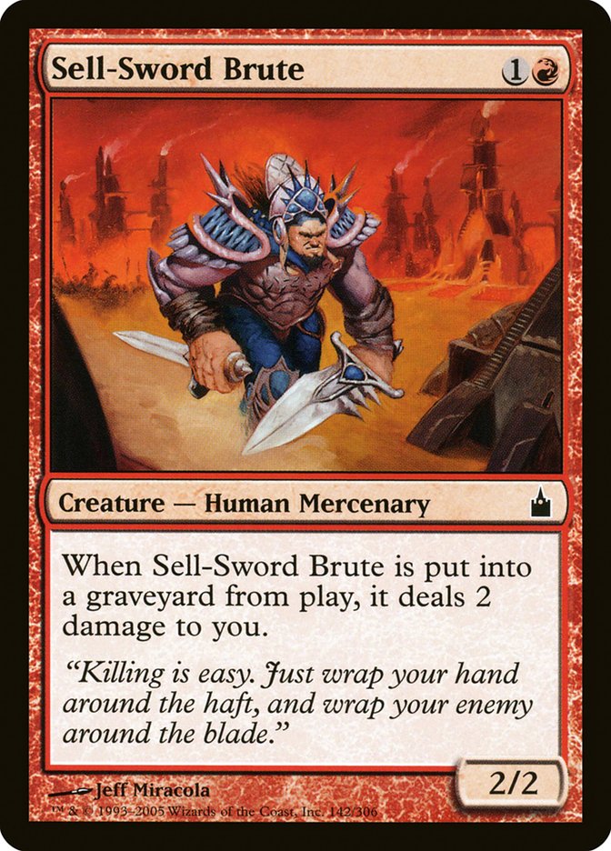 Sell-Sword Brute [Ravnica: City of Guilds] - The Mythic Store | 24h Order Processing
