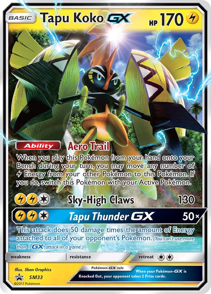 Tapu Koko GX (SM33) [Sun & Moon: Black Star Promos] - The Mythic Store | 24h Order Processing