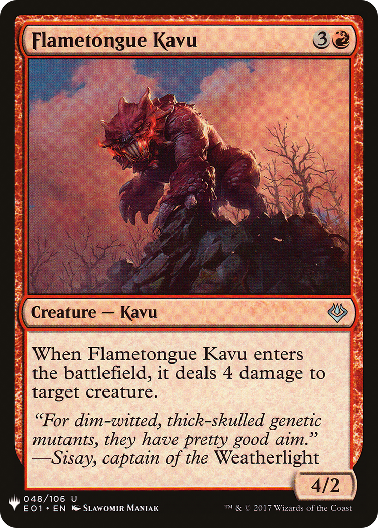 Flametongue Kavu [Mystery Booster] - The Mythic Store | 24h Order Processing