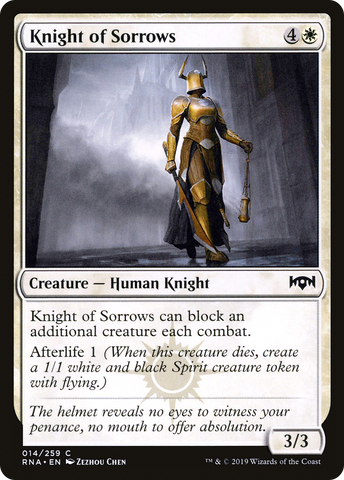 Knight of Sorrows [Ravnica Allegiance] - The Mythic Store | 24h Order Processing