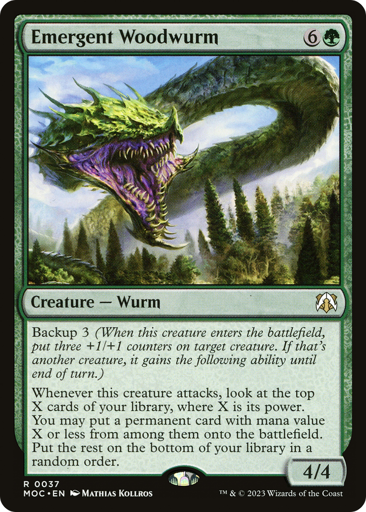 Emergent Woodwurm [March of the Machine Commander] - The Mythic Store | 24h Order Processing