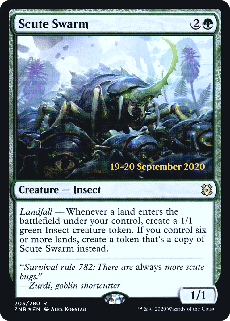 Scute Swarm [Zendikar Rising Prerelease Promos] - The Mythic Store | 24h Order Processing