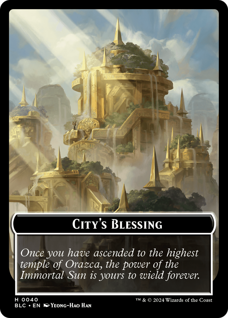 Hamster // City's Blessing Double-Sided Token [Bloomburrow Commander Tokens] - The Mythic Store | 24h Order Processing