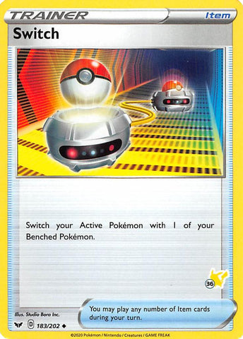 Switch (183/202) (Pikachu Stamp #36) [Battle Academy 2022] - The Mythic Store | 24h Order Processing