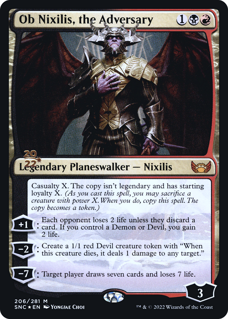 Ob Nixilis, the Adversary [Streets of New Capenna Prerelease Promos] - The Mythic Store | 24h Order Processing