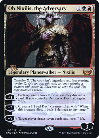 Ob Nixilis, the Adversary [Streets of New Capenna Prerelease Promos] - The Mythic Store | 24h Order Processing