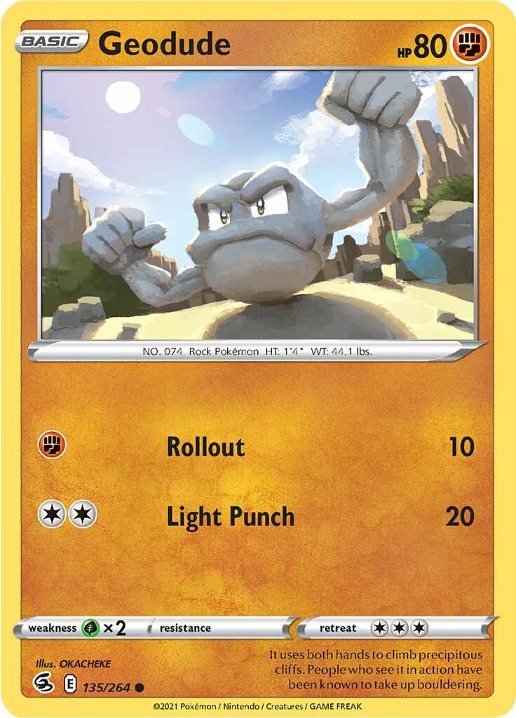 Geodude (135/264) [Sword & Shield: Fusion Strike] - The Mythic Store | 24h Order Processing