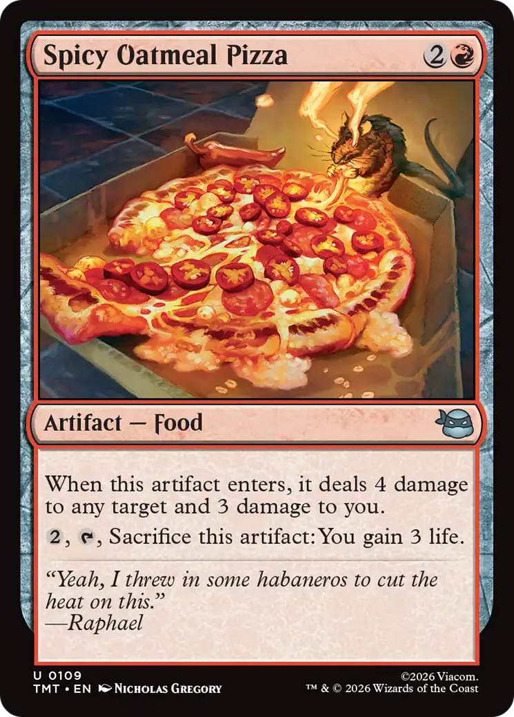 Spicy Oatmeal Pizza [Teenage Mutant Ninja Turtles] - The Mythic Store | 24h Order Processing