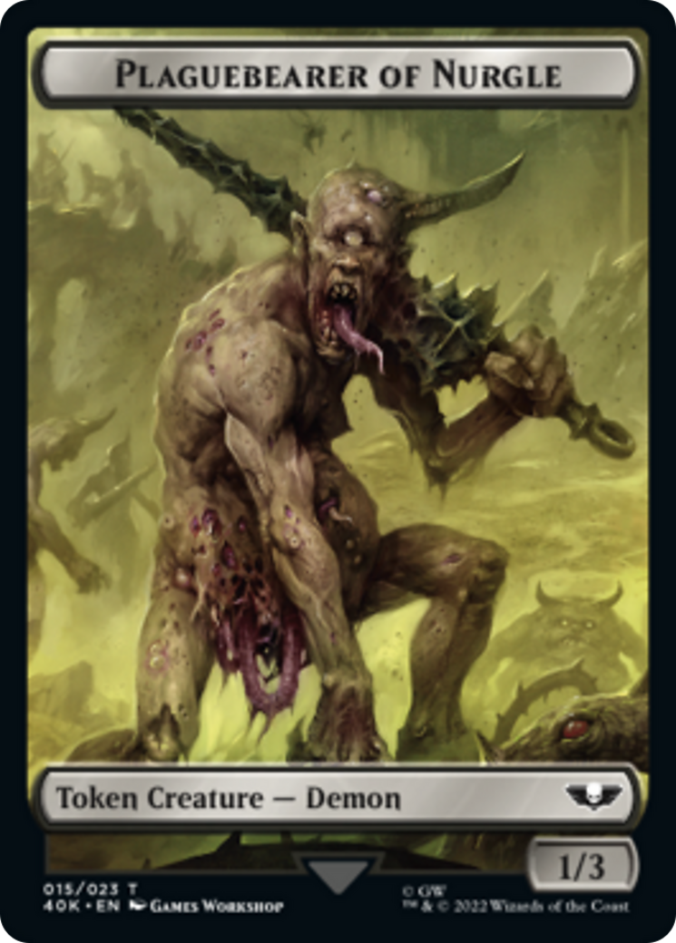 Astartes Warrior // Plaguebearer of Nurgle Double-Sided Token [Warhammer 40,000 Tokens] - The Mythic Store | 24h Order Processing