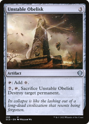 Unstable Obelisk [Starter Commander Decks] - The Mythic Store | 24h Order Processing