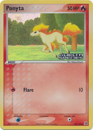Ponyta (78/113) (Stamped) [EX: Delta Species] - The Mythic Store | 24h Order Processing