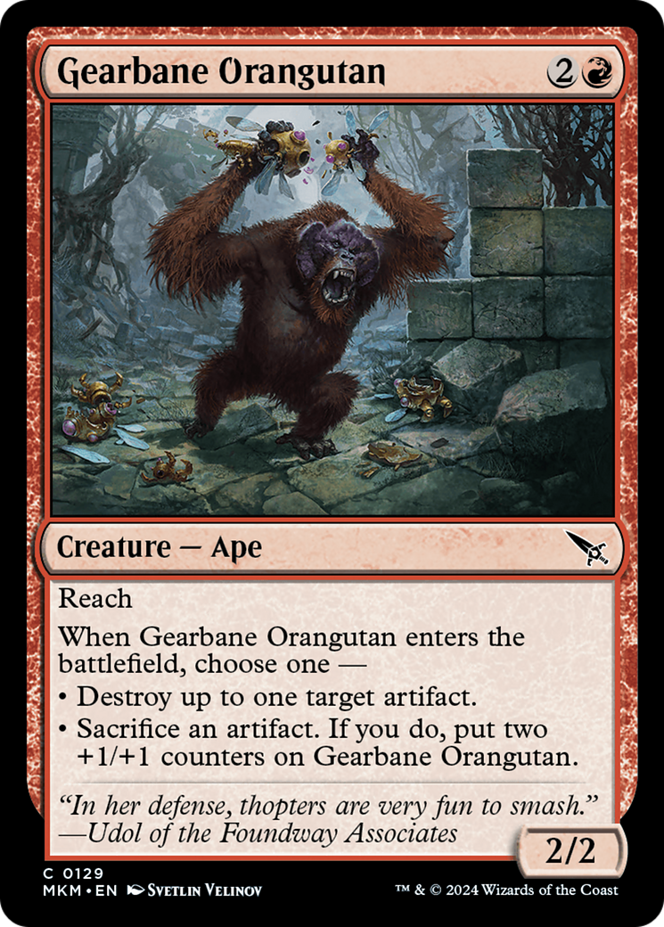 Gearbane Orangutan [Murders at Karlov Manor] - The Mythic Store | 24h Order Processing