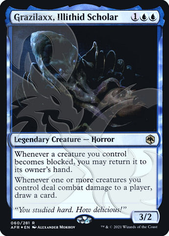 Grazilaxx, Illithid Scholar (Ampersand Promo) [Dungeons & Dragons: Adventures in the Forgotten Realms Promos] - The Mythic Store | 24h Order Processing