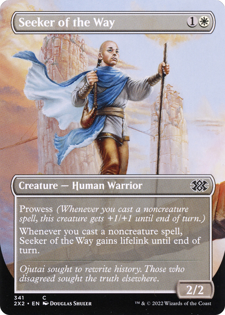 Seeker of the Way (Borderless Alternate Art) [Double Masters 2022] - The Mythic Store | 24h Order Processing