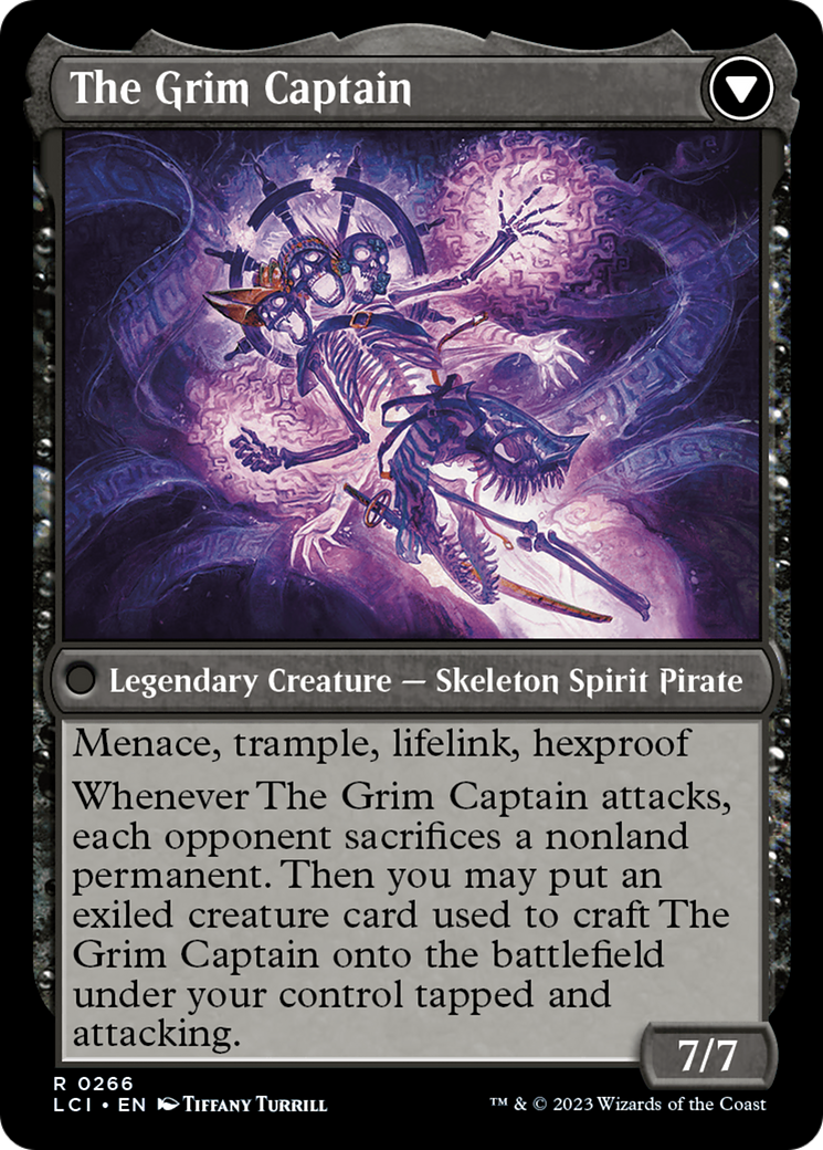 Throne of the Grim Captain // The Grim Captain [The Lost Caverns of Ixalan Prerelease Cards] - The Mythic Store | 24h Order Processing