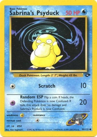 Sabrina's Psyduck (99/132) [Gym Challenge Unlimited] - The Mythic Store | 24h Order Processing