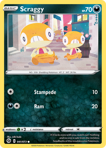 Scraggy (041/073) [Sword & Shield: Champion's Path] - The Mythic Store | 24h Order Processing