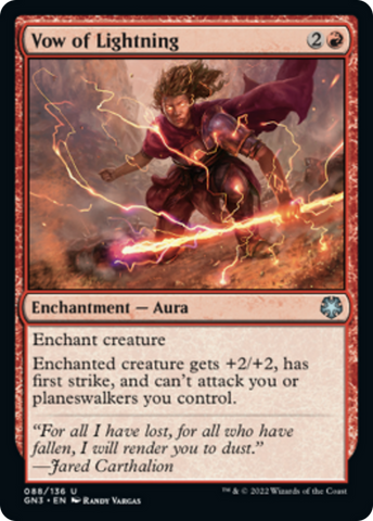 Vow of Lightning [Game Night: Free-for-All] - The Mythic Store | 24h Order Processing