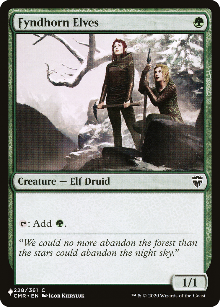 Fyndhorn Elves [The List] - The Mythic Store | 24h Order Processing