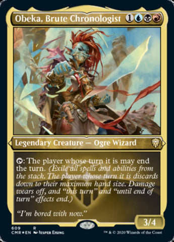 Obeka, Brute Chronologist (Etched) [Commander Legends] - The Mythic Store | 24h Order Processing