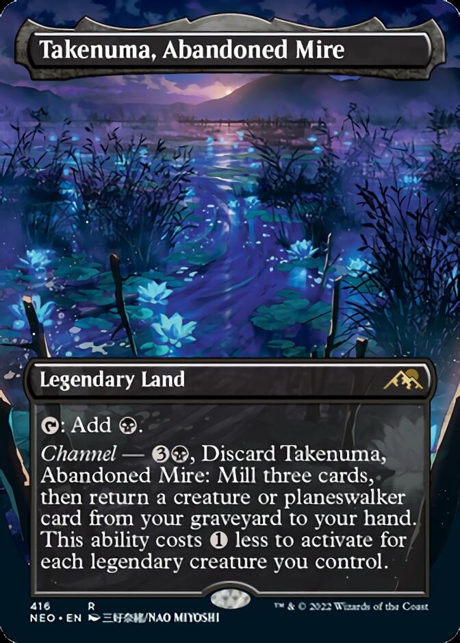 Takenuma, Abandoned Mire (Borderless Alternate Art) [Kamigawa: Neon Dynasty] - The Mythic Store | 24h Order Processing