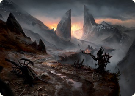 Haunted Ridge Art Card [Innistrad: Midnight Hunt Art Series] - The Mythic Store | 24h Order Processing