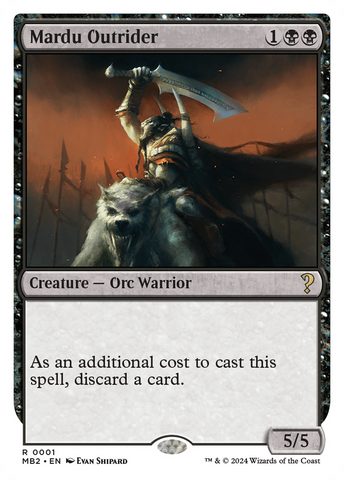 Mardu Outrider (White Border) [Mystery Booster 2] - The Mythic Store | 24h Order Processing