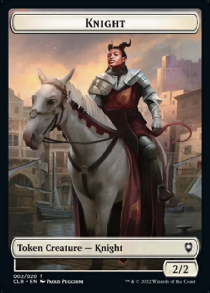 Treasure // Knight Double-Sided Token [Commander Legends: Battle for Baldur's Gate Tokens] - The Mythic Store | 24h Order Processing