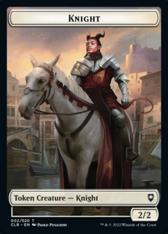 Knight Token [Commander Legends: Battle for Baldur's Gate Tokens] - The Mythic Store | 24h Order Processing