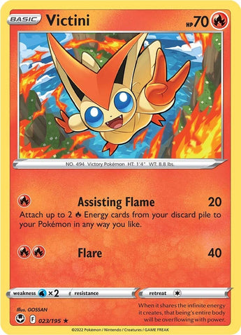 Victini (023/195) [Sword & Shield: Silver Tempest] - The Mythic Store | 24h Order Processing
