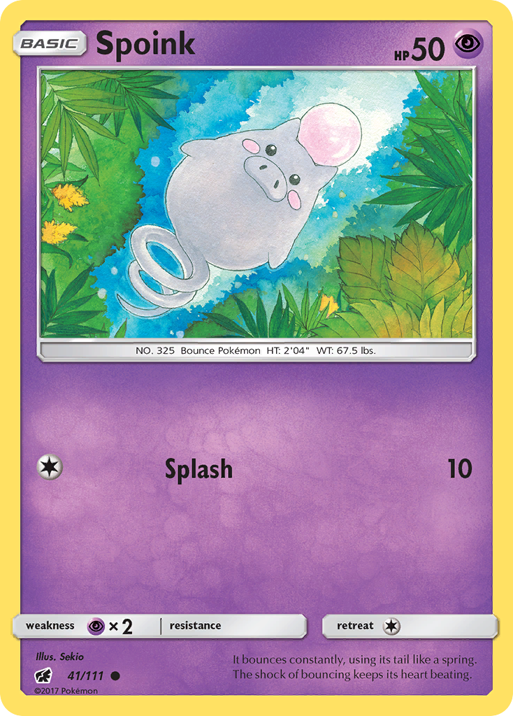 Spoink (41/111) [Sun & Moon: Crimson Invasion] - The Mythic Store | 24h Order Processing