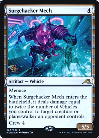 Surgehacker Mech [Kamigawa: Neon Dynasty Prerelease Promos] - The Mythic Store | 24h Order Processing