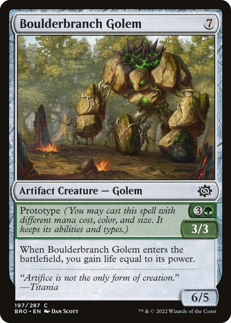 Boulderbranch Golem [The Brothers' War] - The Mythic Store | 24h Order Processing