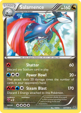 Salamence (57/108) [XY: Roaring Skies] - The Mythic Store | 24h Order Processing